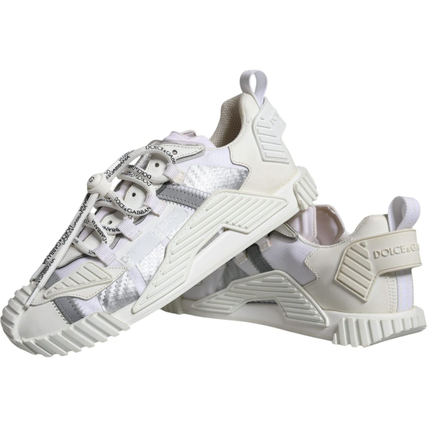 Dolce & Gabbana White Lace Up Low Top NS1 Sneakers Shoes Dolce & Gabbana