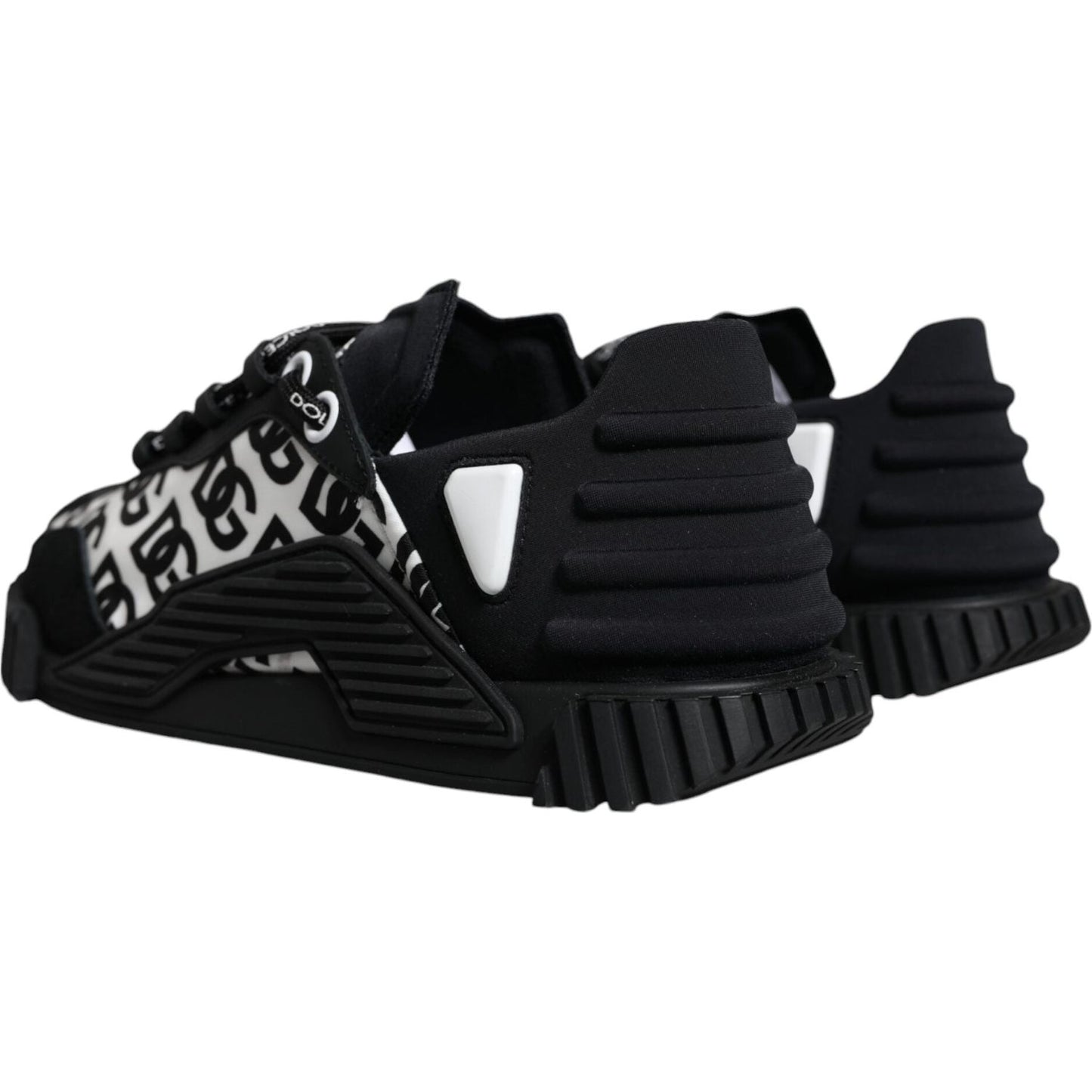 Dolce & Gabbana Black Logo Lace Up Low Top NS1 Sneakers Shoes Dolce & Gabbana