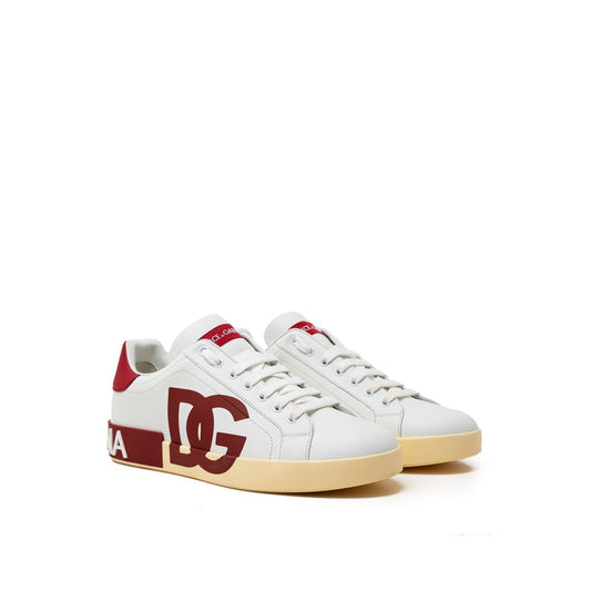 Dolce & Gabbana White Leather Sneaker Dolce & Gabbana