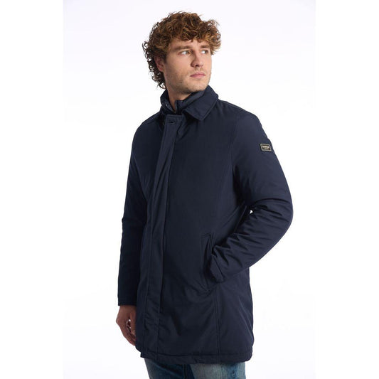 Baldinini Trend Blue Polyester Jacket Baldinini Trend