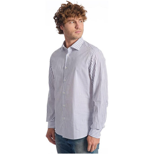 Baldinini Trend Light Blue Cotton Shirt Baldinini Trend