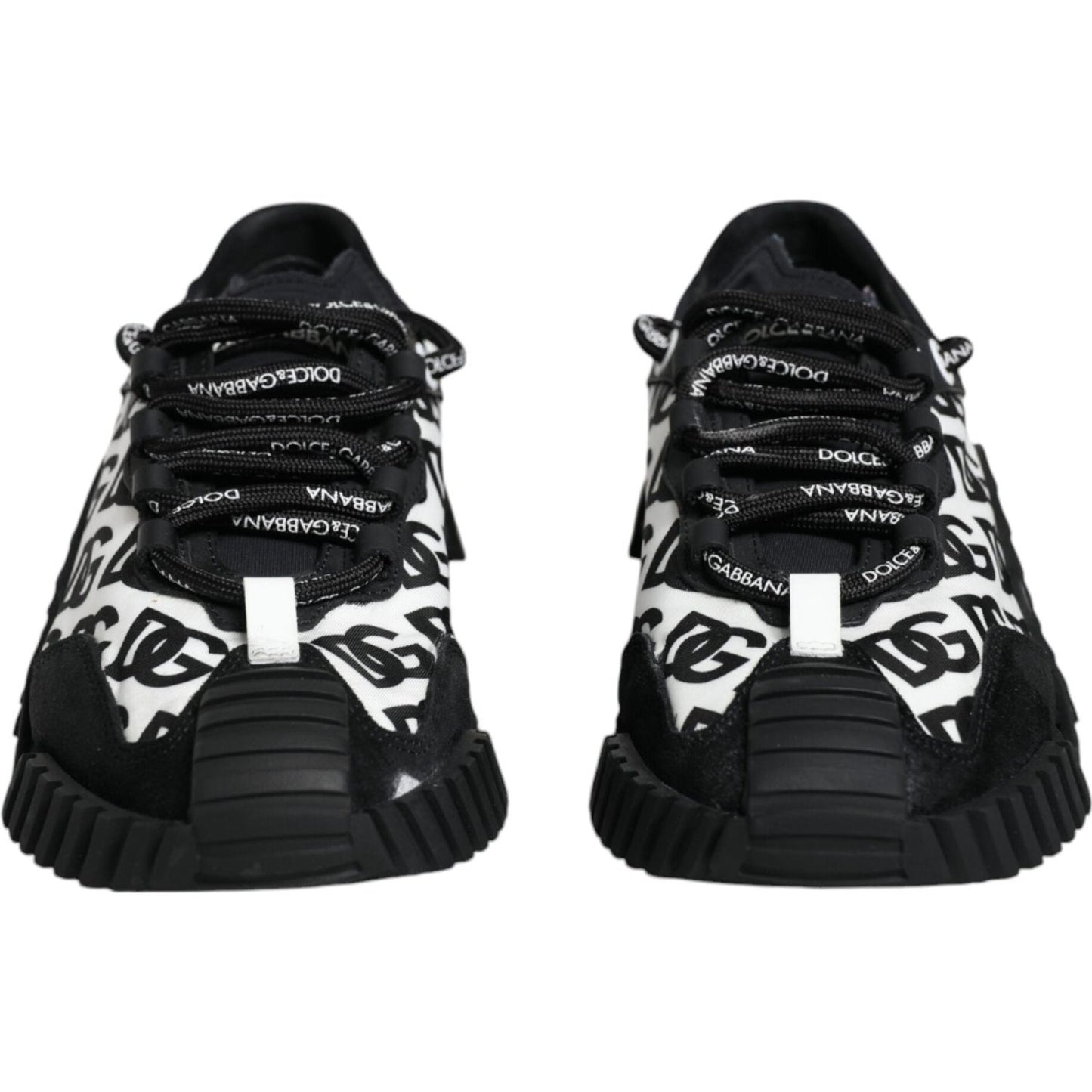 Dolce & Gabbana Black Logo Lace Up Low Top NS1 Sneakers Shoes Dolce & Gabbana