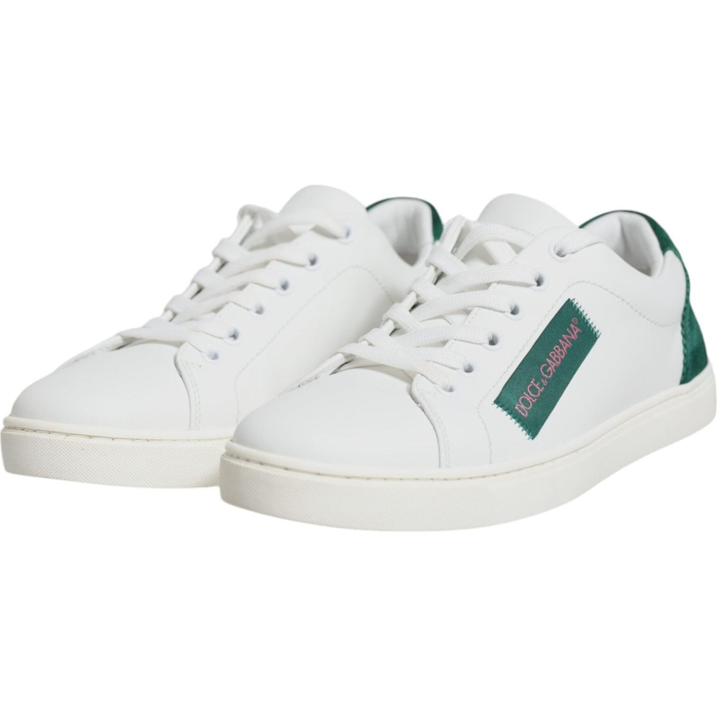 Dolce & Gabbana White London Calf Leather Sneakers Shoes Dolce & Gabbana