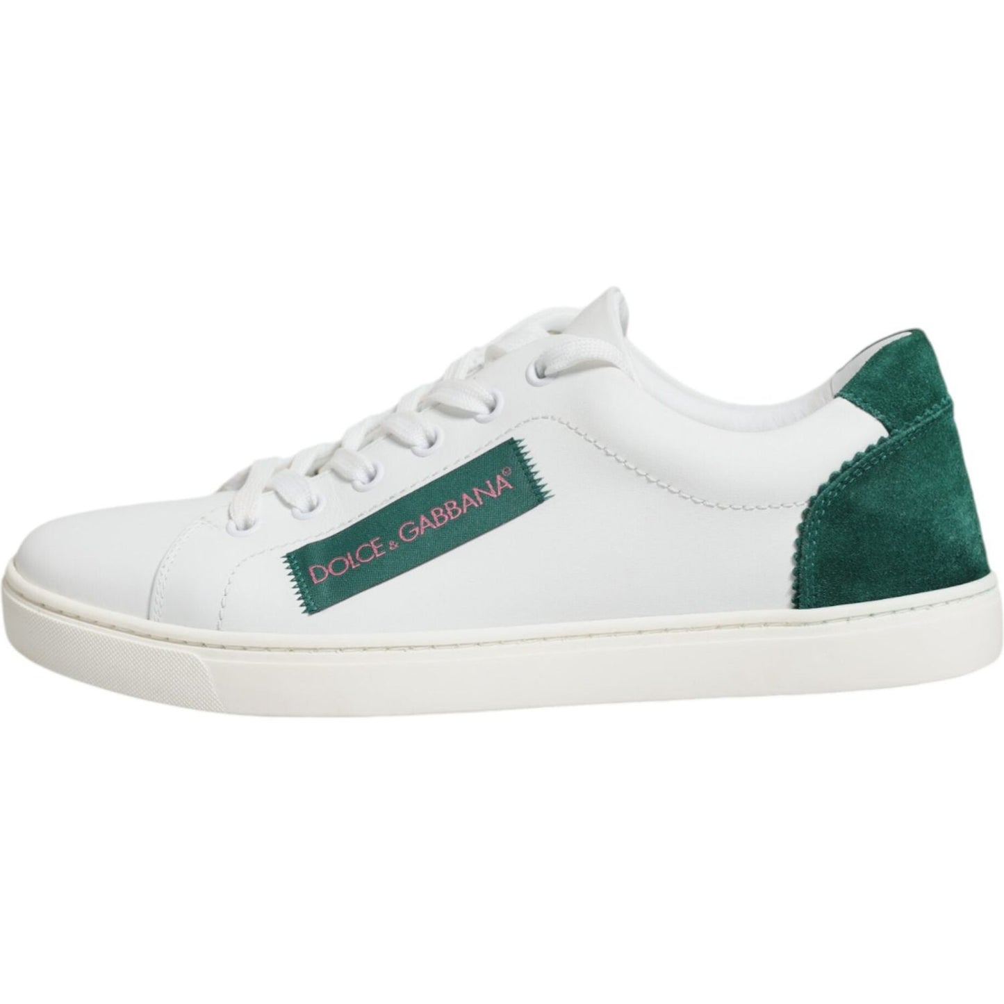 Dolce & Gabbana White London Calf Leather Sneakers Shoes Dolce & Gabbana