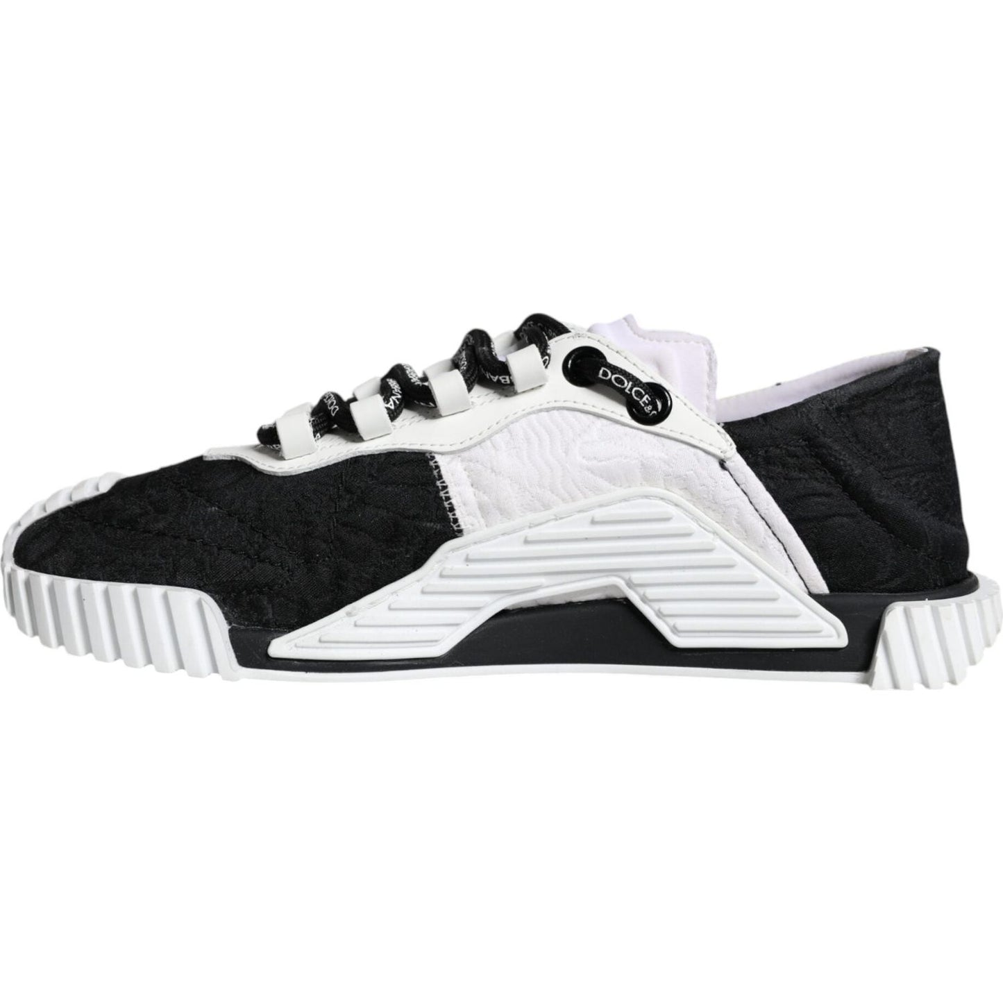 Dolce & Gabbana White Black Low Top NS1 Sneakers Shoes Dolce & Gabbana