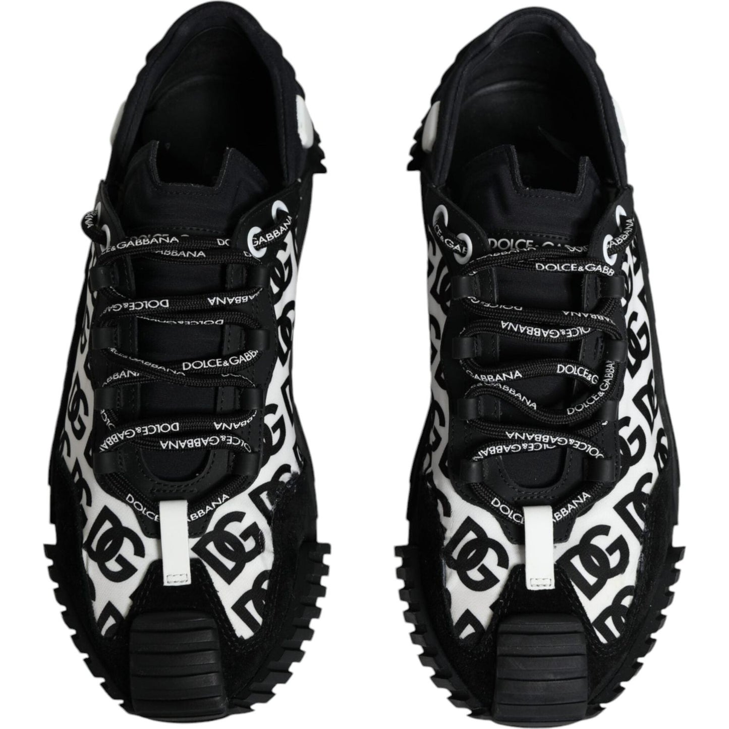 Dolce & Gabbana Black Logo Lace Up Low Top NS1 Sneakers Shoes Dolce & Gabbana