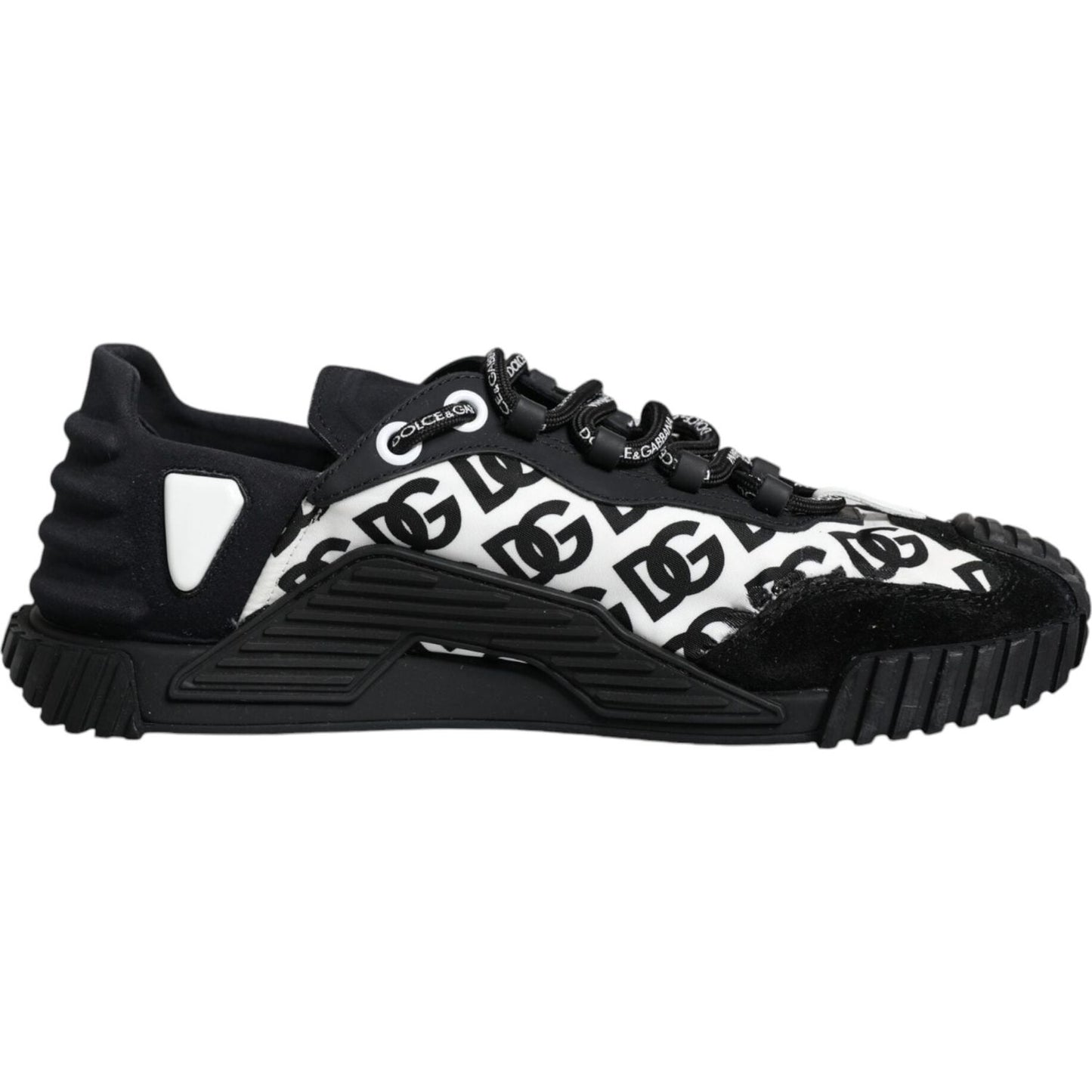 Dolce & Gabbana Black Logo Lace Up Low Top NS1 Sneakers Shoes Dolce & Gabbana