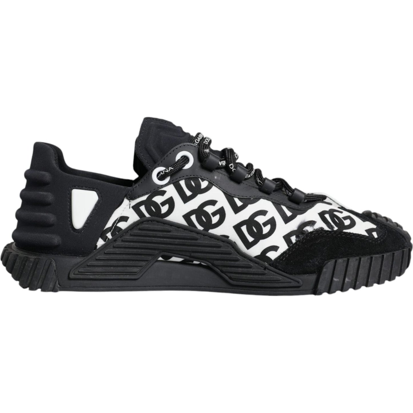 Dolce & Gabbana Black Logo Lace Up Low Top NS1 Sneakers Shoes Dolce & Gabbana