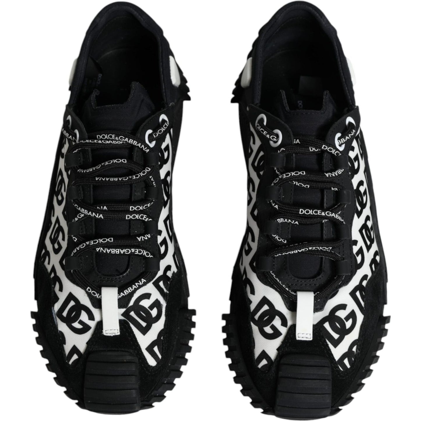 Dolce & Gabbana Black Logo Lace Up Low Top NS1 Sneakers Shoes Dolce & Gabbana