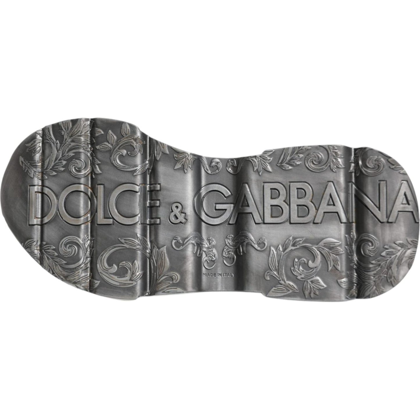 Dolce & Gabbana Silver White Daymaster Low Top Sneakers Shoes Dolce & Gabbana