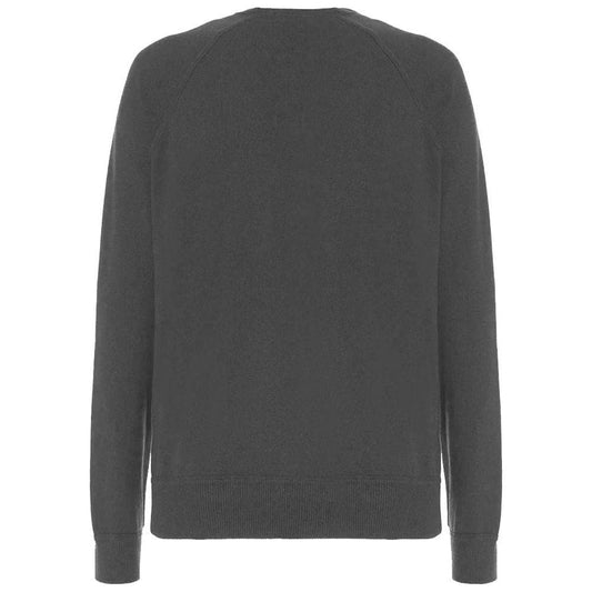 Malo Gray Wool Men Turtleneck Sweater Malo