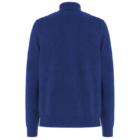 Malo Blue Wool Men's Turtleneck Sweater Malo