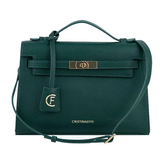 CRISTINAEFFE Green Artificial Leather Crossbody Bag CRISTINAEFFE