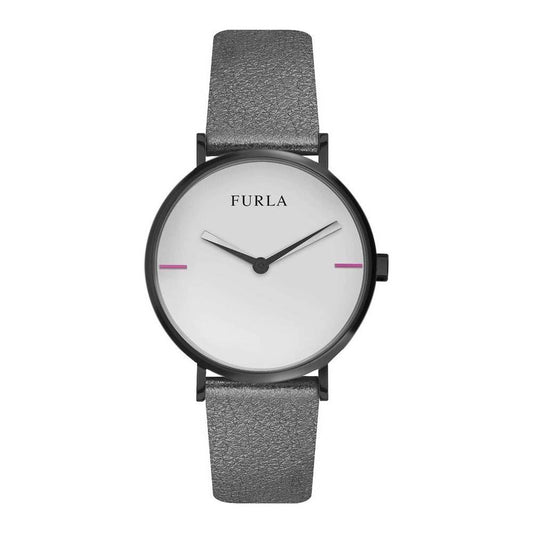 Furla Gray Leather Watch Furla