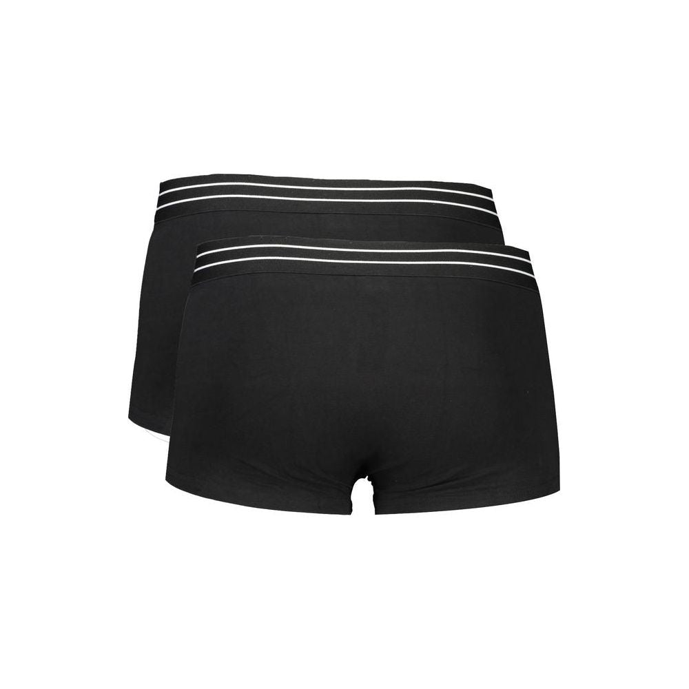 Cavalli Class Black Cotton Underwear Cavalli Class