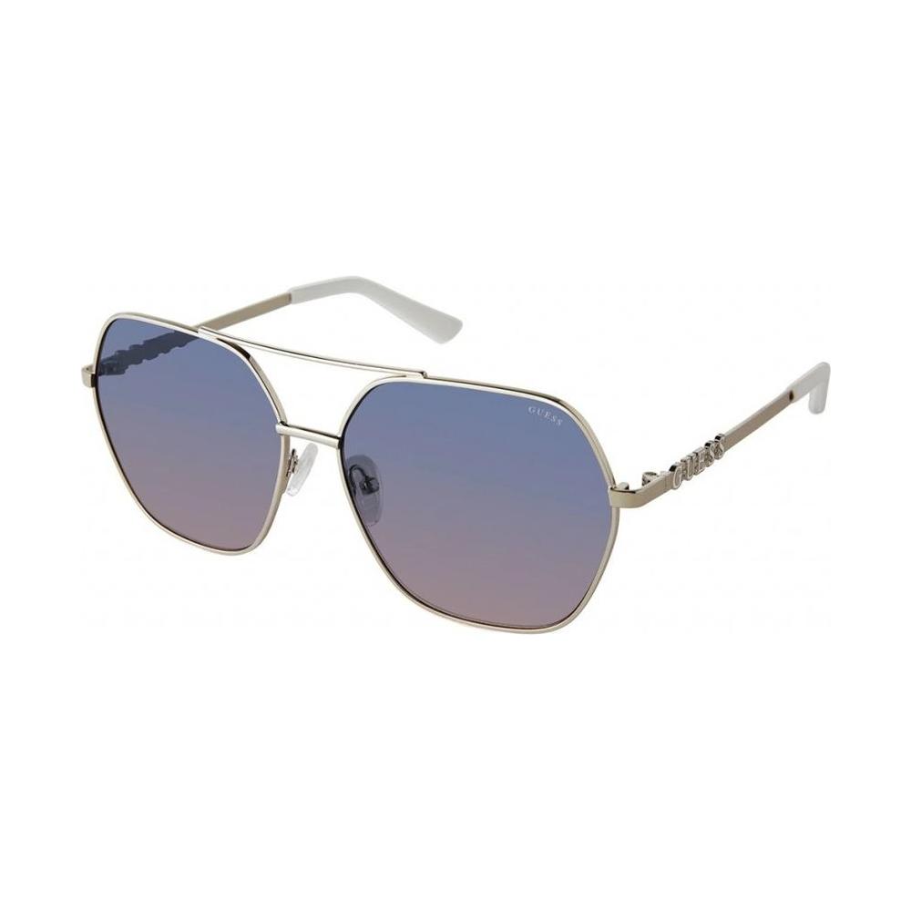 Guess Gray Metal Sunglasses Guess