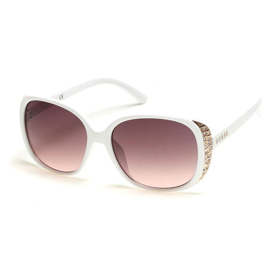 Guess White Resin Sunglasses Guess