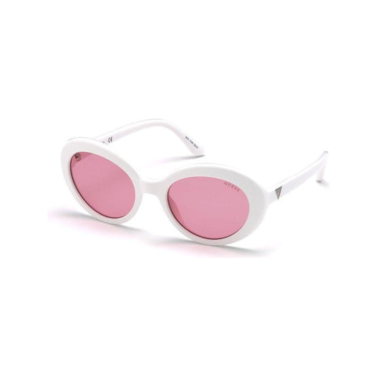 Guess White Acetate Sunglasses Guess