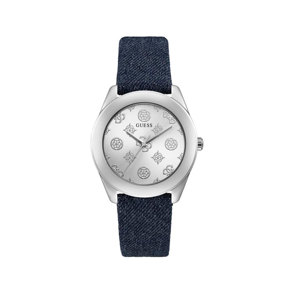 Guess Blue Leather Watch Guess Dark Slate Gray