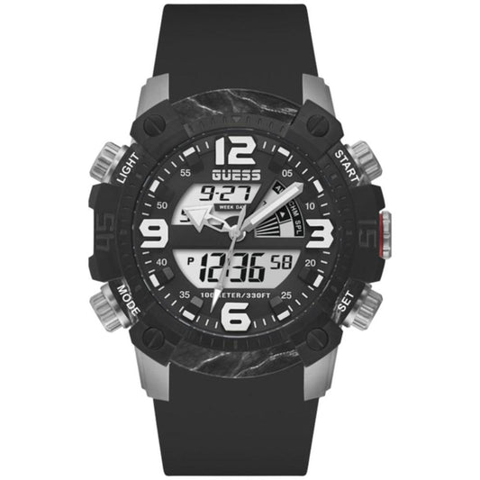 Guess Black Silicone Watch Guess