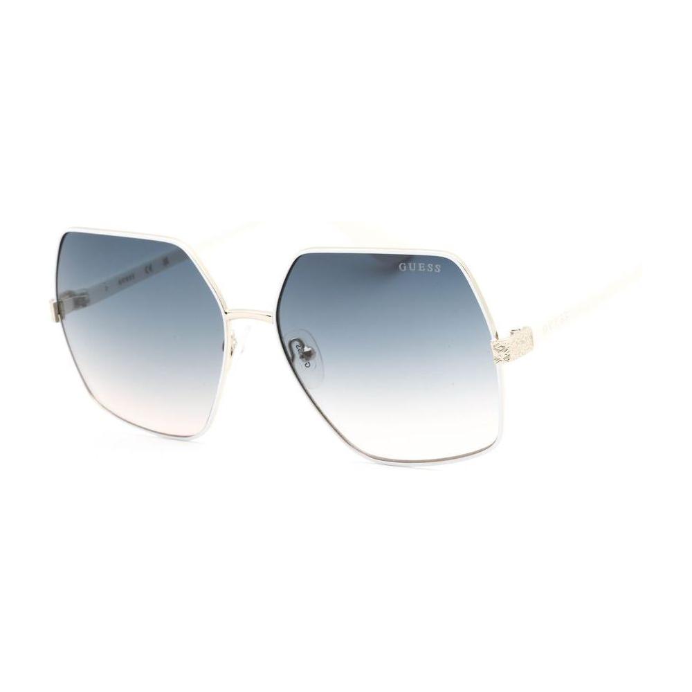 Guess White Metal Sunglasses Guess