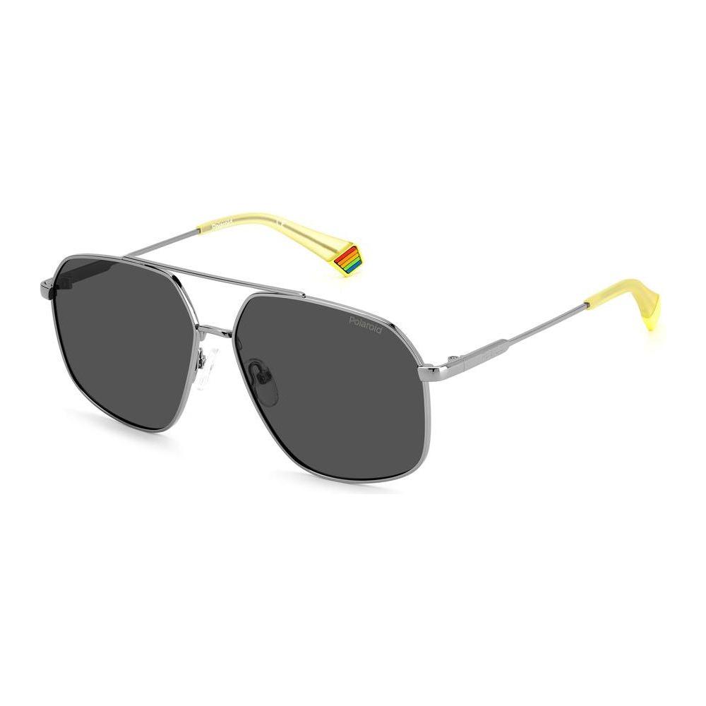 Polaroid Gray Stainless Steel Sunglasses Polaroid