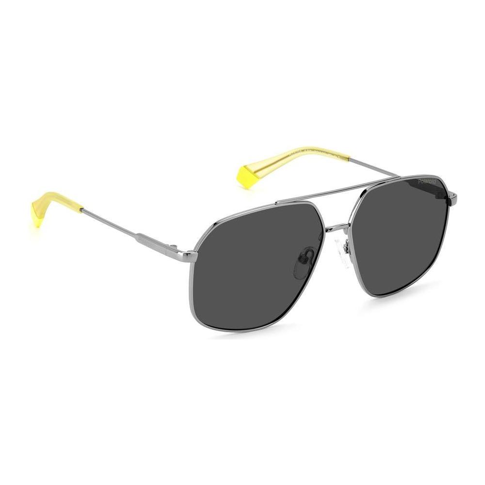 Polaroid Gray Stainless Steel Sunglasses Polaroid