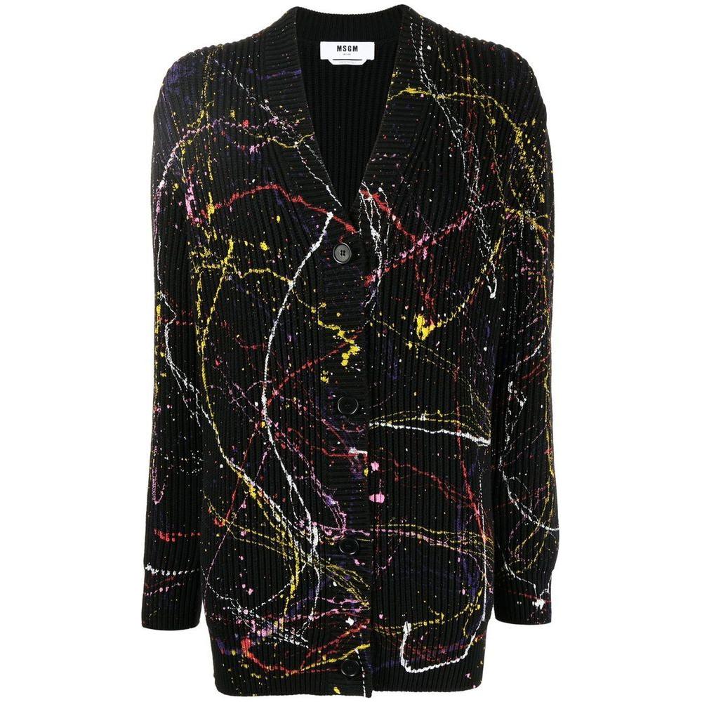 MSGM Black Viscose Sweater MSGM