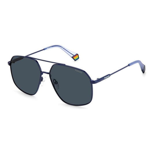 Polaroid Blue Stainless Steel Sunglasses Polaroid