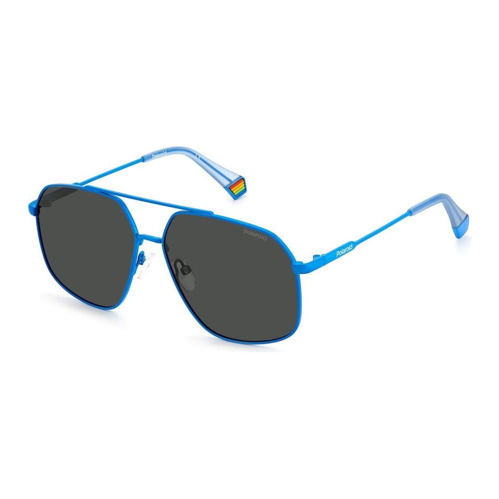 Polaroid Blue Stainless Steel Sunglasses Polaroid