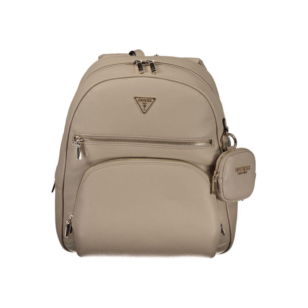 Guess Jeans Beige Polyethylene Backpack Guess Jeans