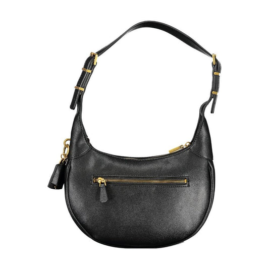 Guess Jeans Black Leather Handbag Guess Jeans