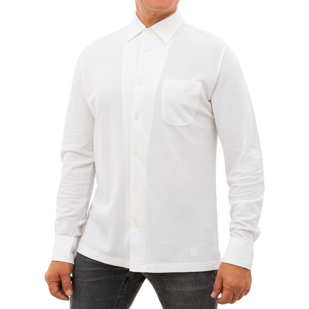 Corneliani White Cotton Shirt Corneliani