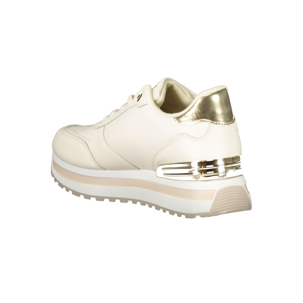 Laura Biagiotti Beige Polyester Sneaker Laura Biagiotti