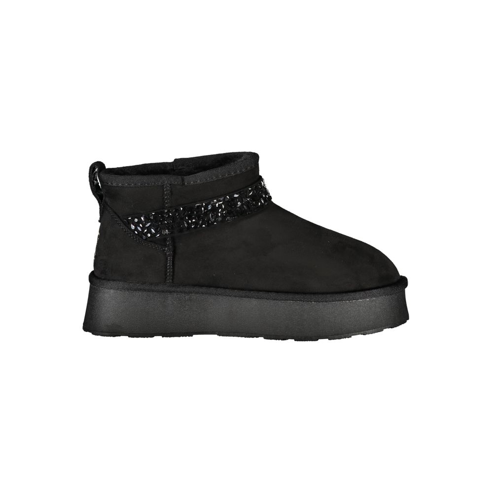 Laura Biagiotti Black Polyester Boot Laura Biagiotti