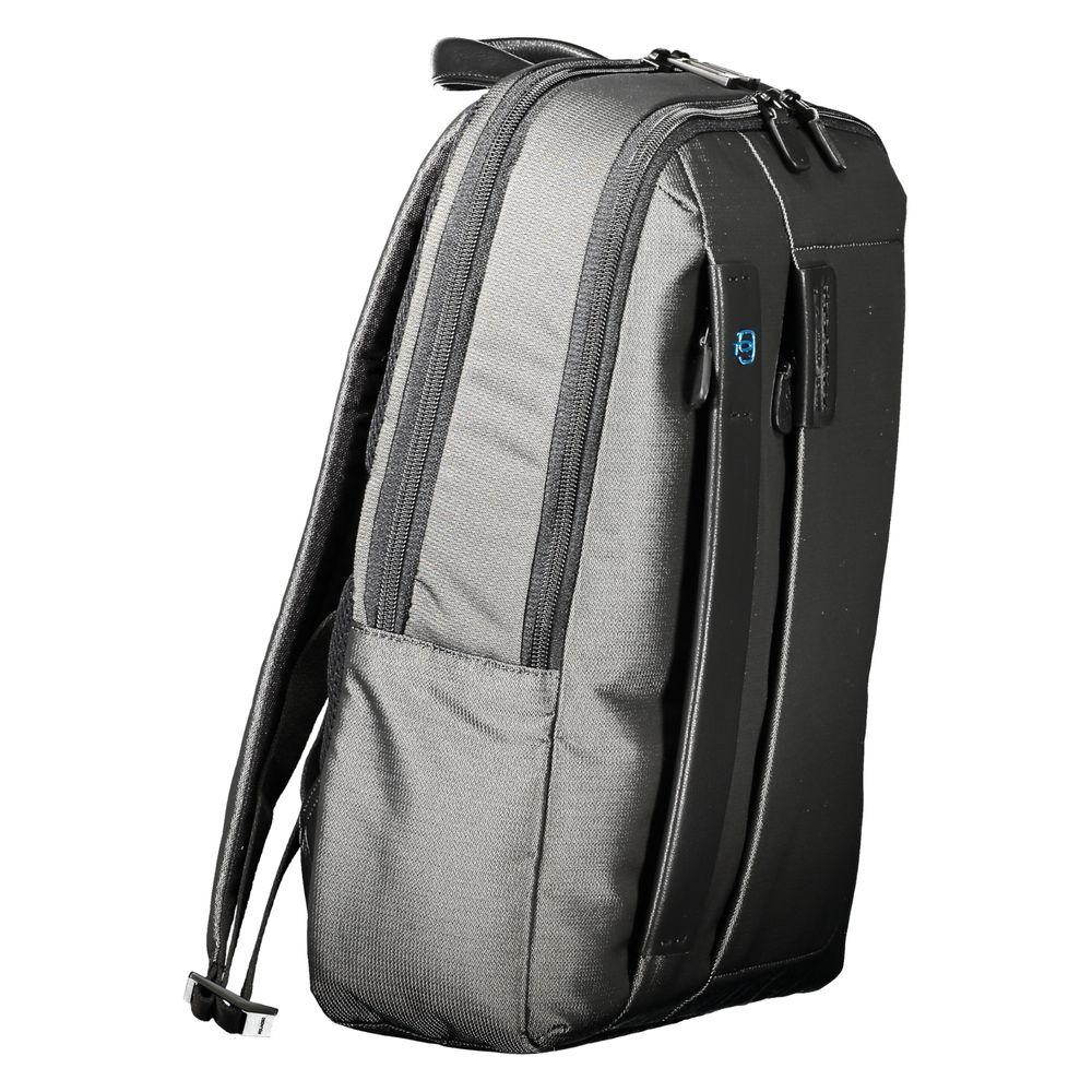 Piquadro Gray Polyester Backpack Piquadro