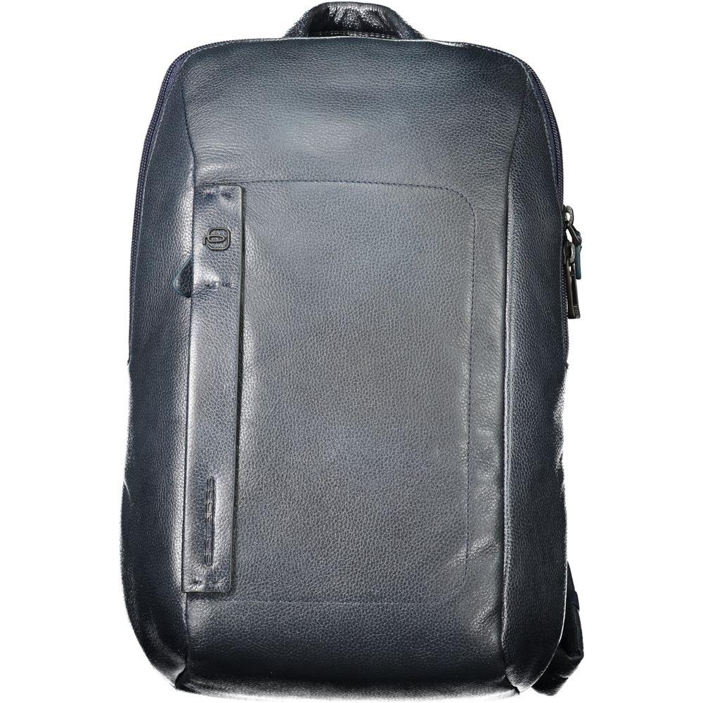 Piquadro Blue Leather Backpack Piquadro