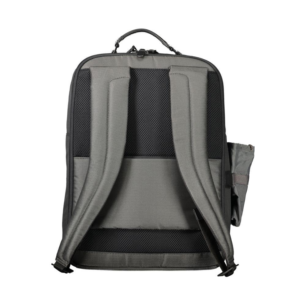 Front view with bag zipped and handles upright.