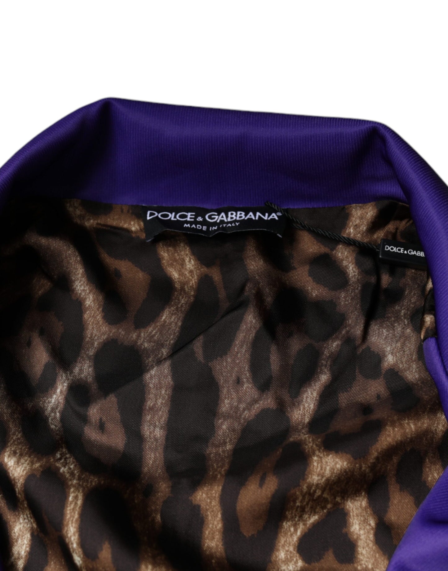 Dolce & Gabbana Purple YEAR OF THE PIG Full Zip Bomber Jacket Dolce & Gabbana