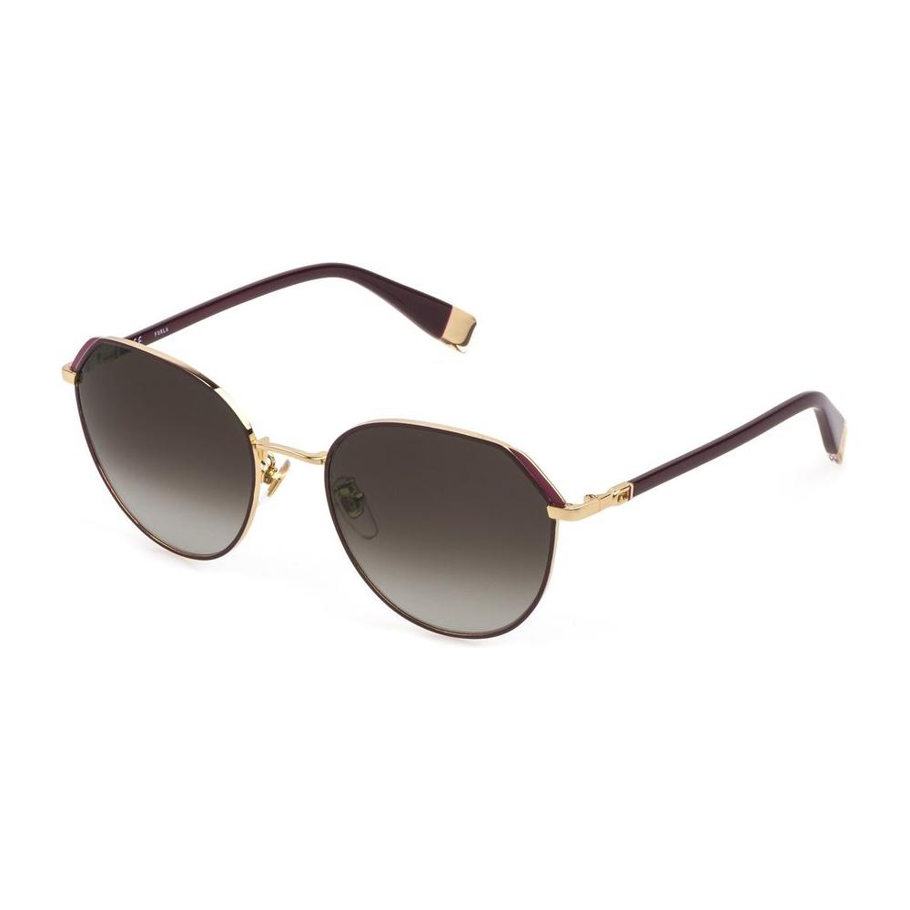 Furla Red Metal Sunglasses Furla Dark Olive Green