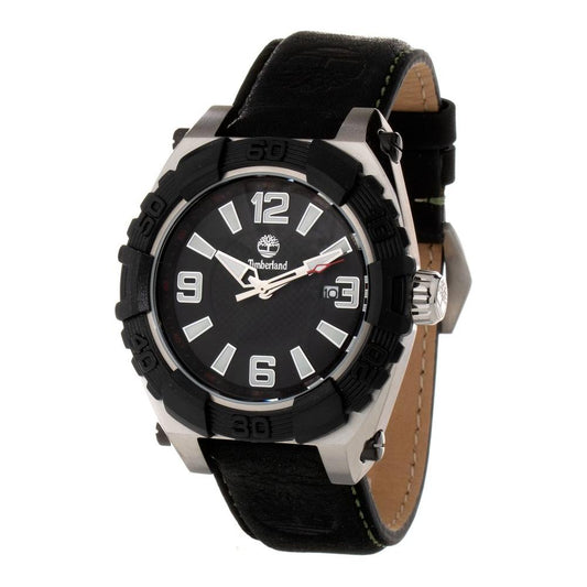 Timberland Black Leather Watch Timberland