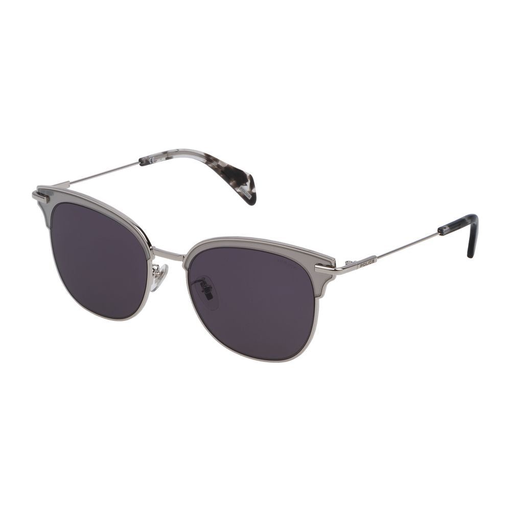 Police Gray Metal Sunglasses Police