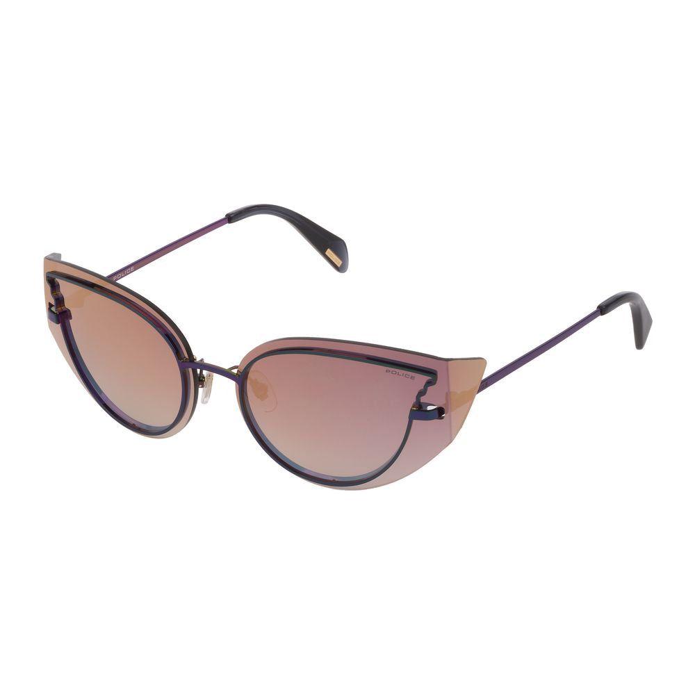 Police Blue Metal Sunglasses Police Rosy Brown