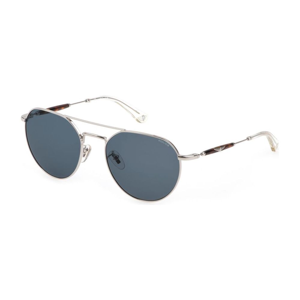 Police White Metal Sunglasses Police