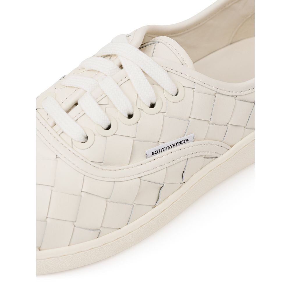 Bottega Veneta White Leather Sneaker Bottega Veneta