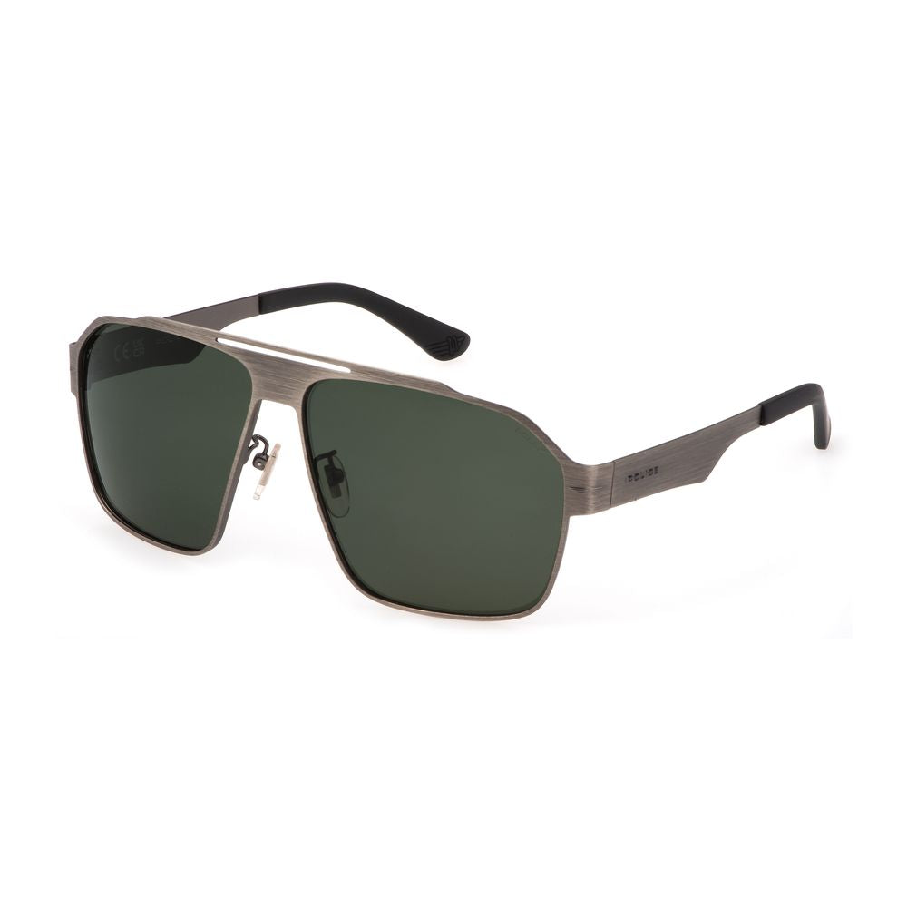 Police Gray Metal Sunglasses Police