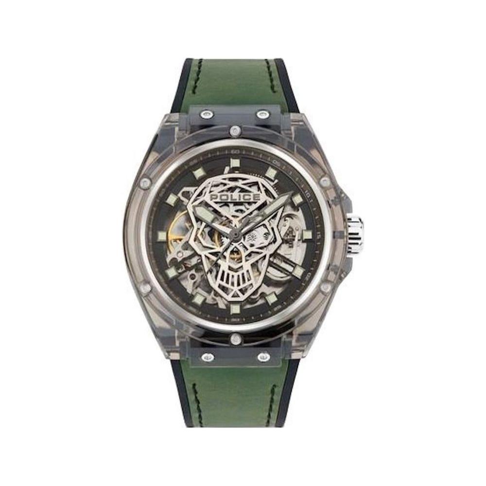 Police Green Silicone Watch Police Dark Slate Gray