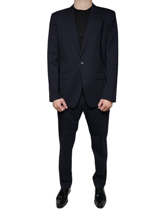 Dolce & Gabbana Dark Blue Formal Tuxedo 2 Piece Suit