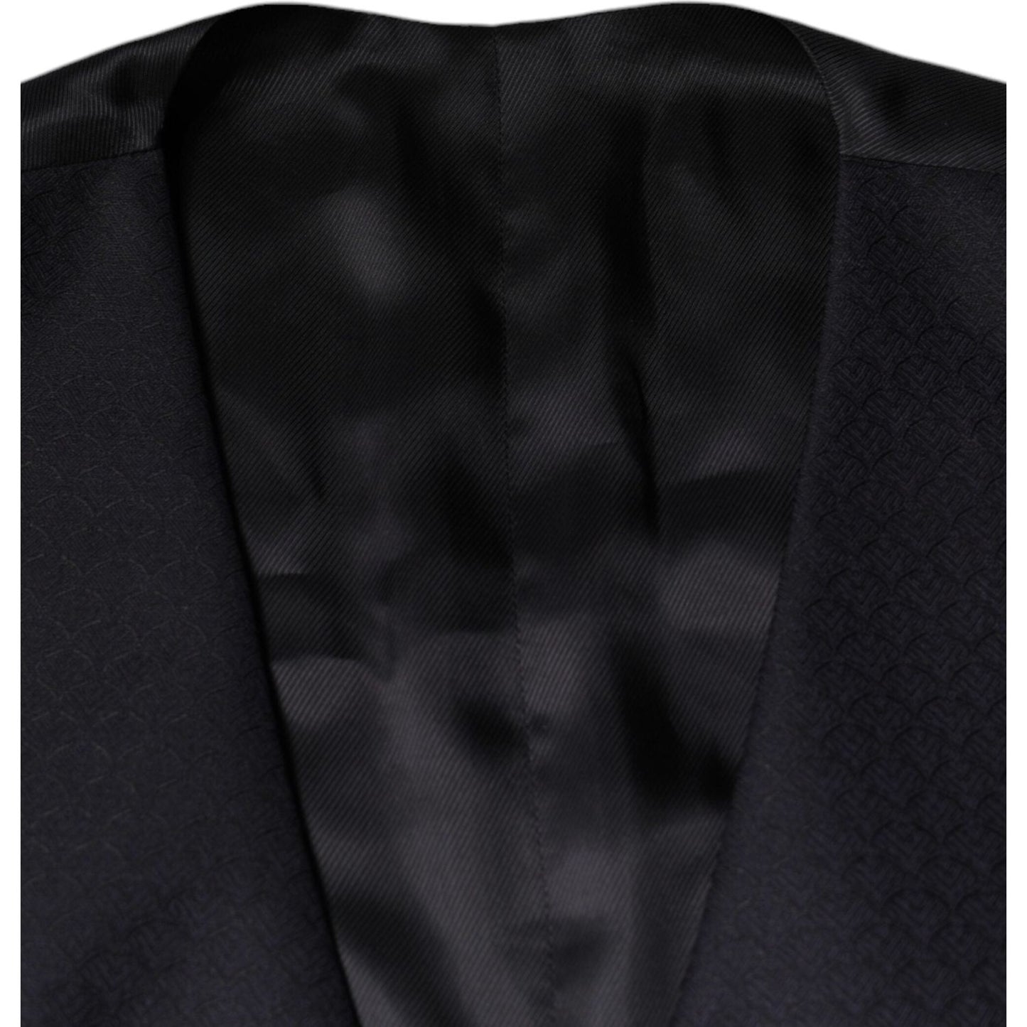 Dolce & Gabbana Black Wool Waistcoat Dress Formal Vest Dolce & Gabbana Black