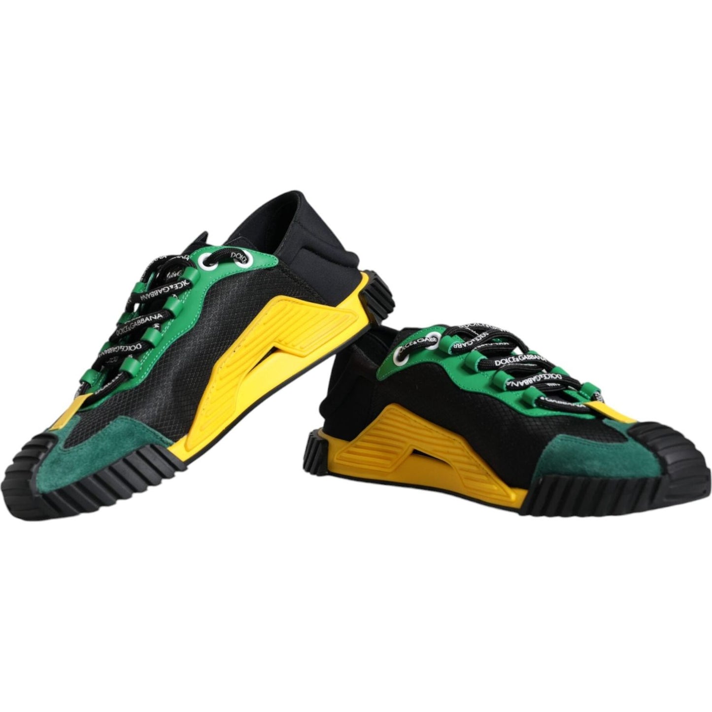 Dolce & Gabbana Multicolor Lace Up Low Top NS1 Sneaker Shoes Dolce & Gabbana